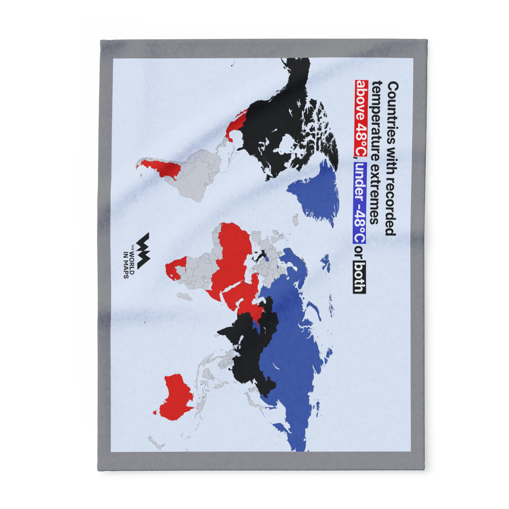 Hot and Cold Countries Fleece Blanket