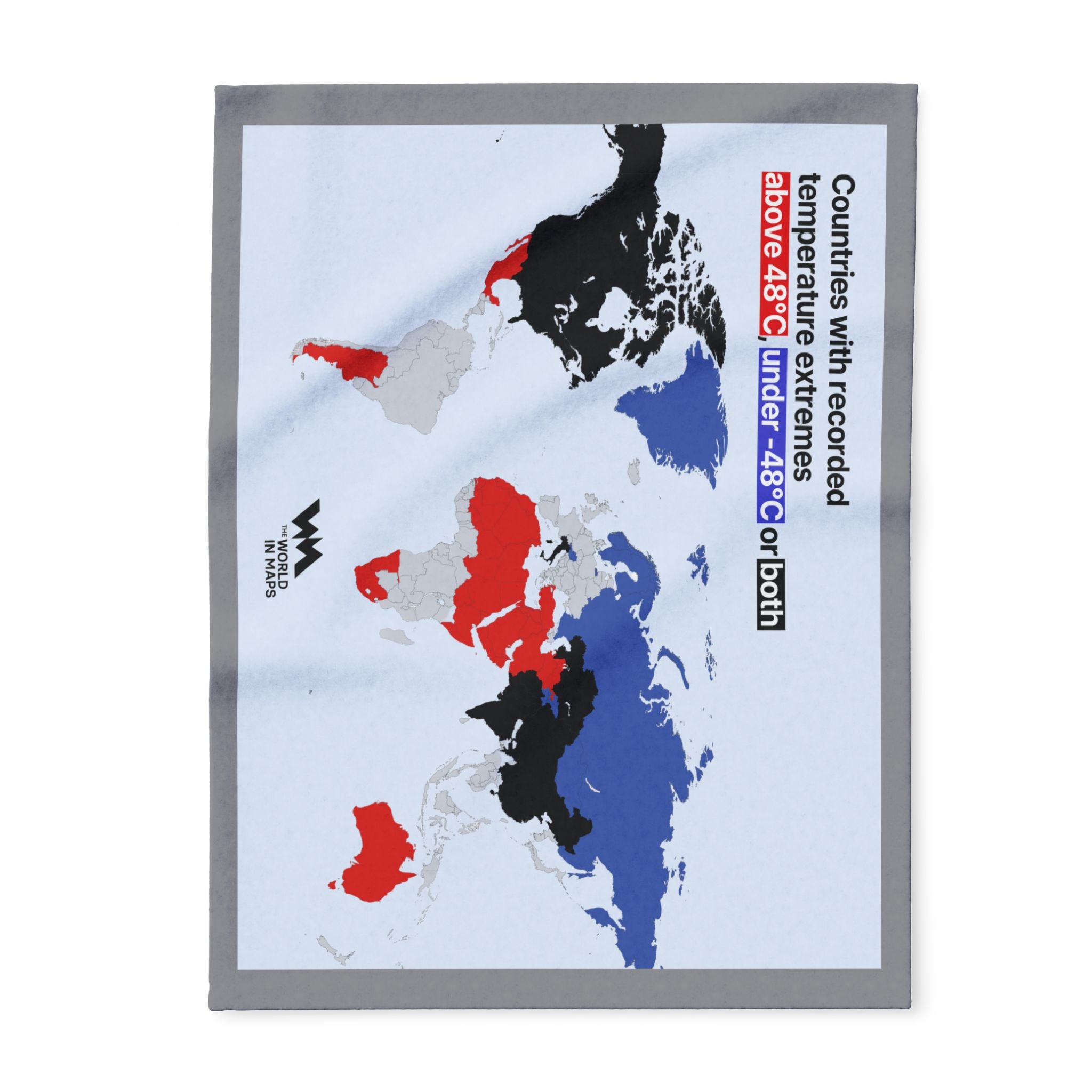 Hot and Cold Countries Fleece Blanket