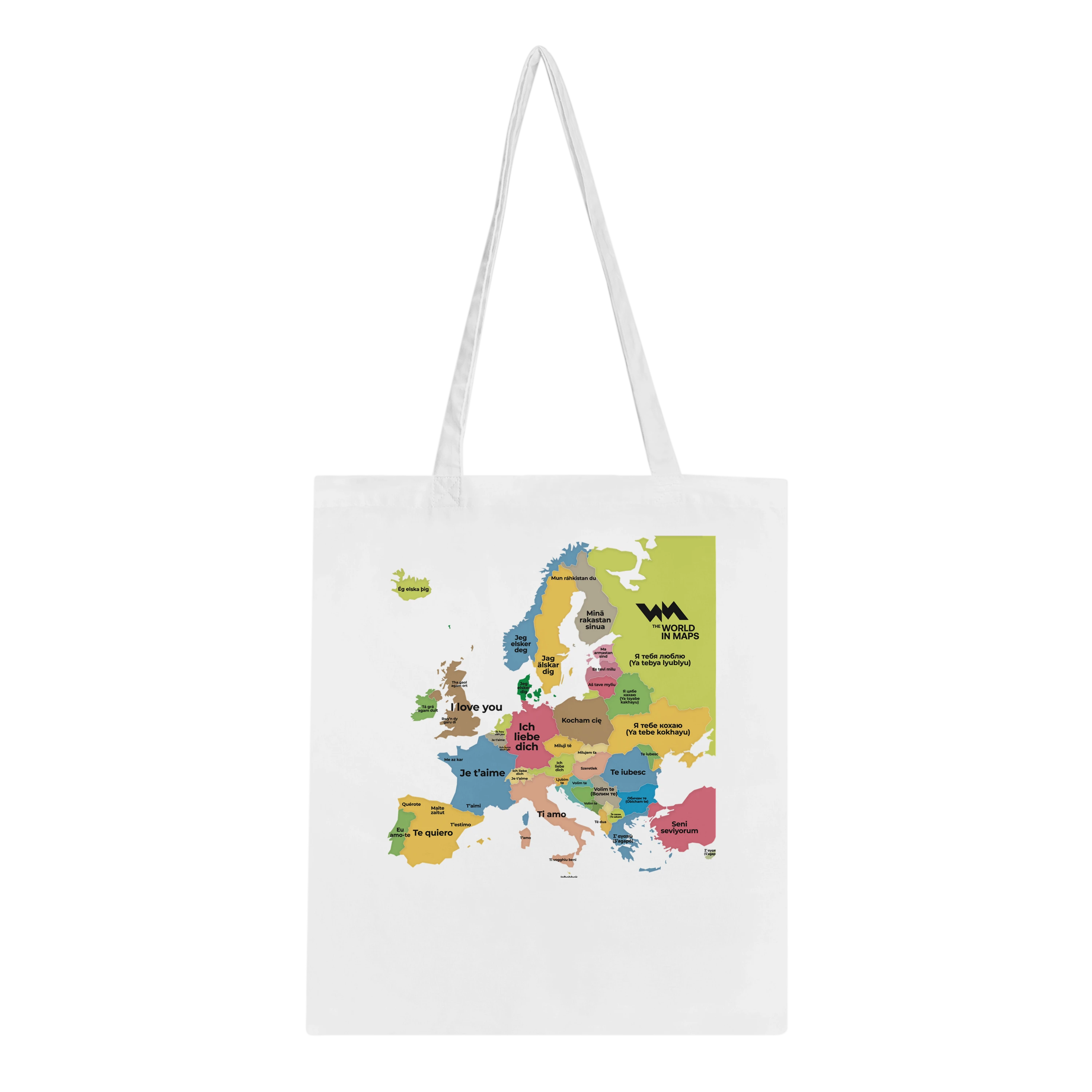 "I Love You" Tote Bag